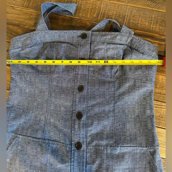 Derek Lam for Design Nation Button Front Chambray Jumper Dress Size 12 NWOT - Picture 9 of 10